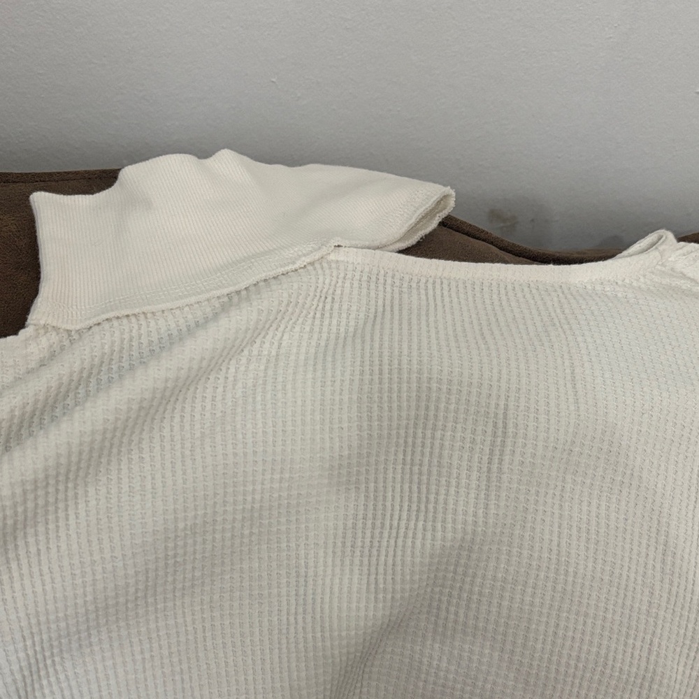 We the free 
Cream Waffle Knit Sleeveless Top